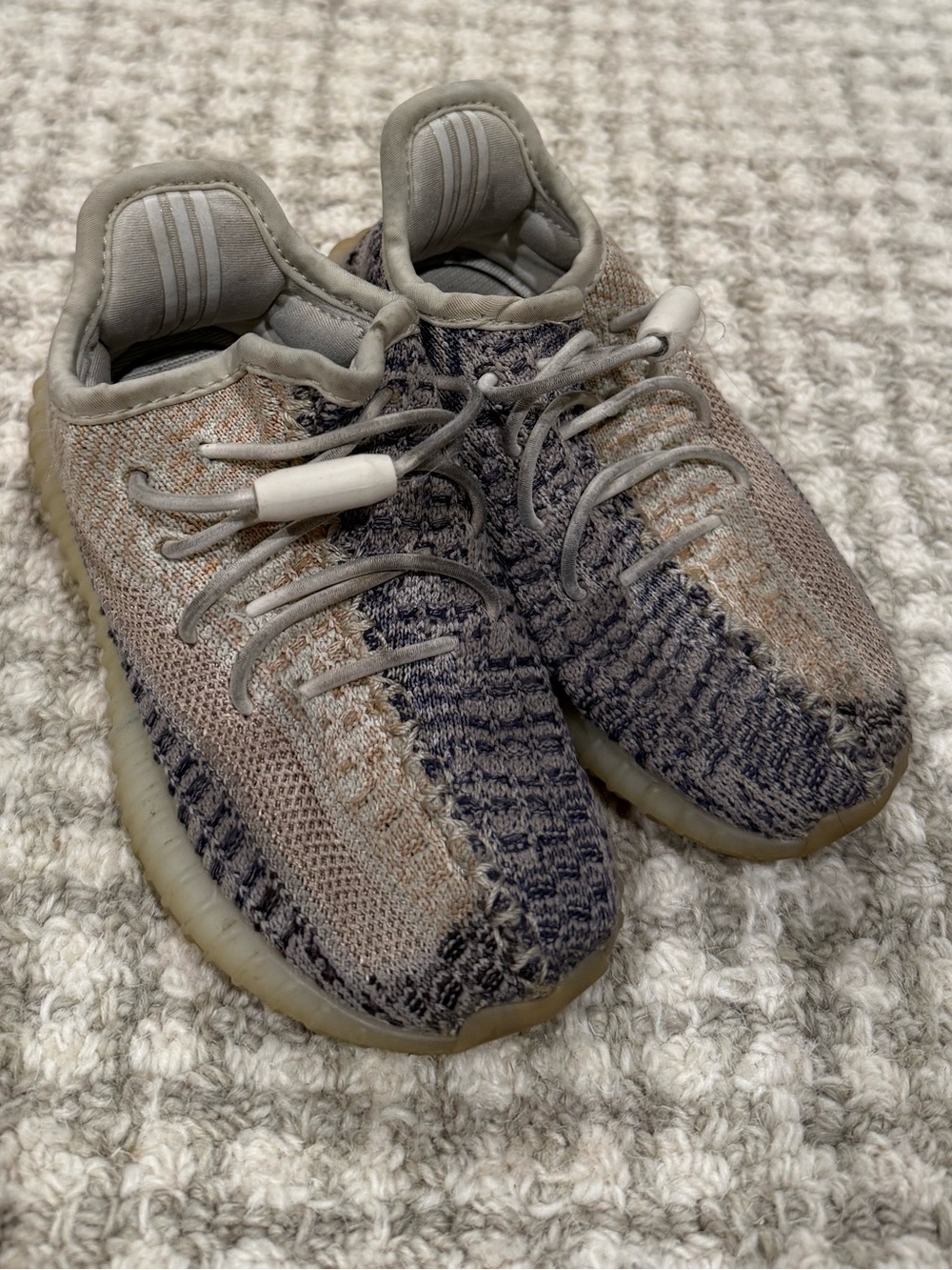 adidas Yeezy Boost 350 v2 Ash Pearl Brown Gum GY7658 Kids Toddler Size 9